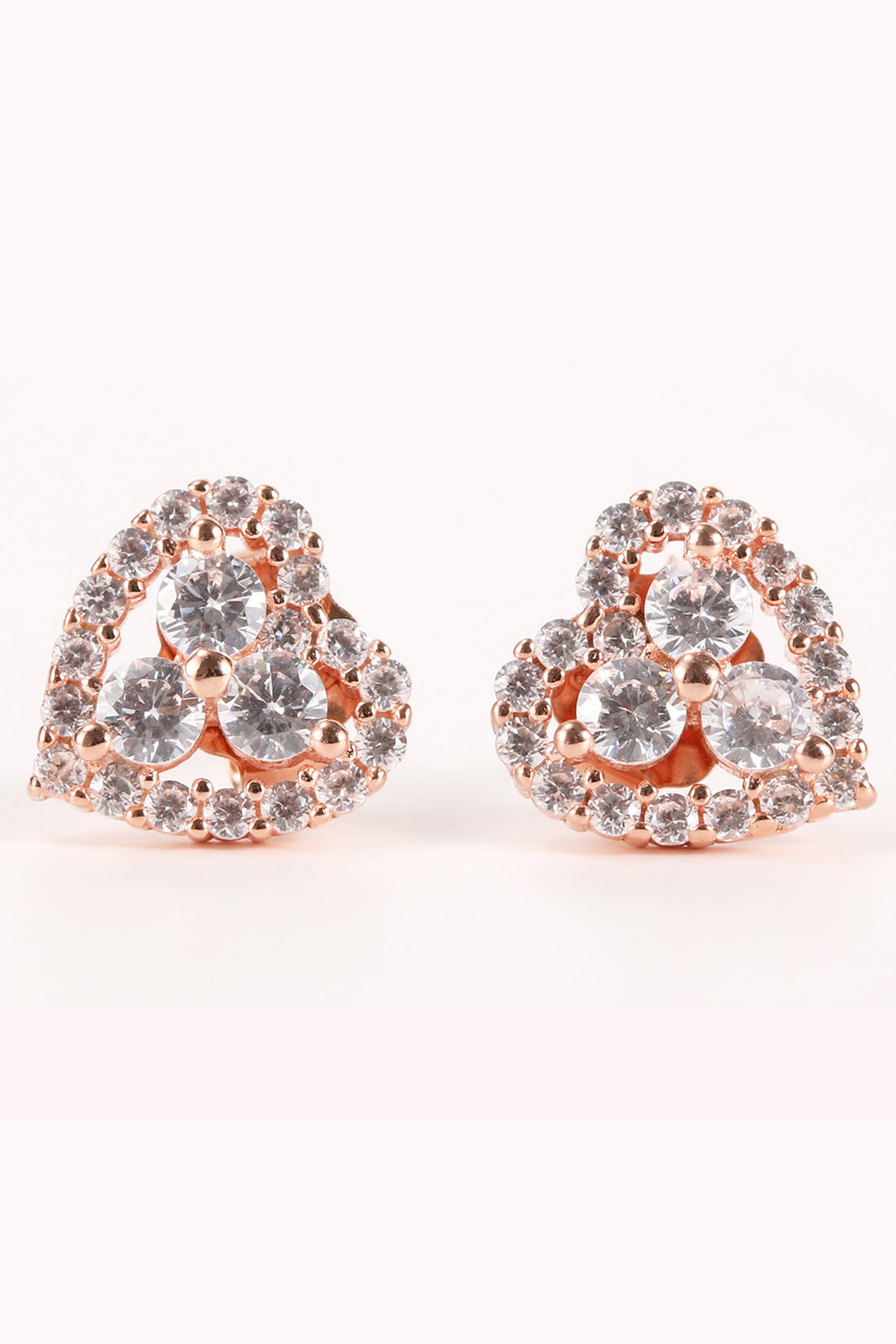 Rose Gold Sweetheart Stud Earring