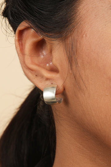 Timeless Silver Loop Earring