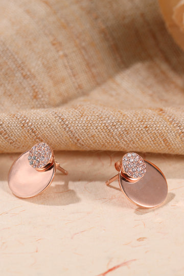 Rose Gold Dazzling Detache' Earring