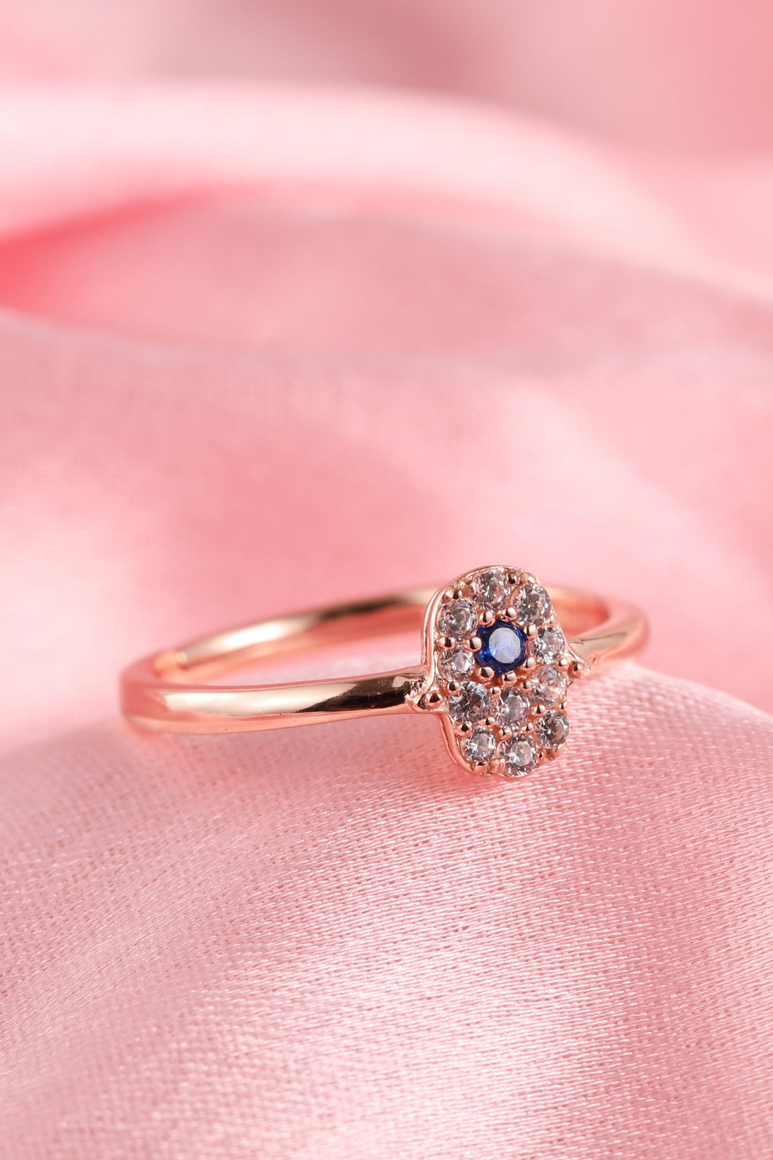 Evil Eye Rose Gold Ring