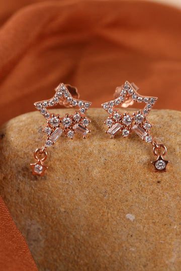 Twinkle Tales Rose Gold Drop Earring