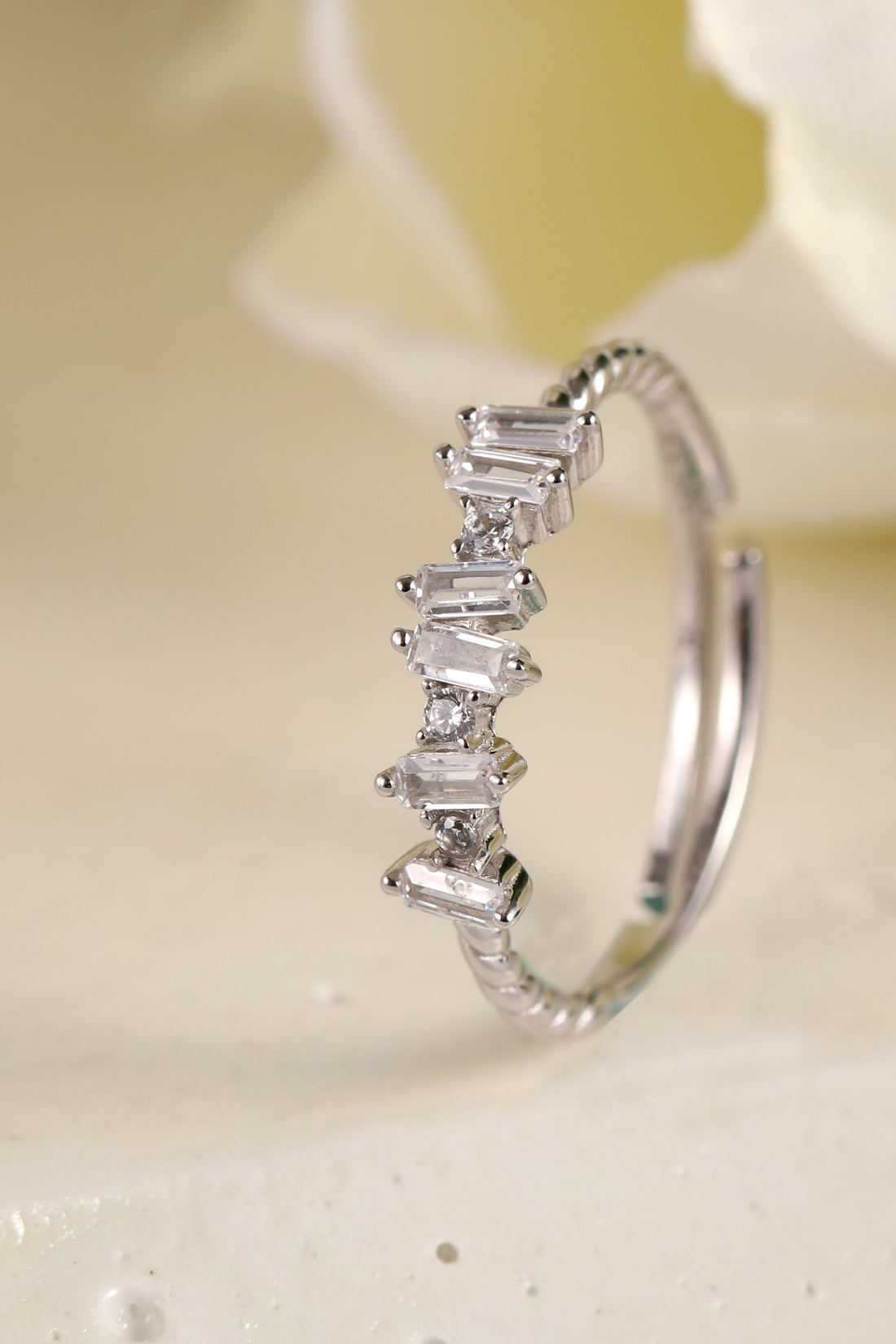 Anna Asymmetrical Silver Ring