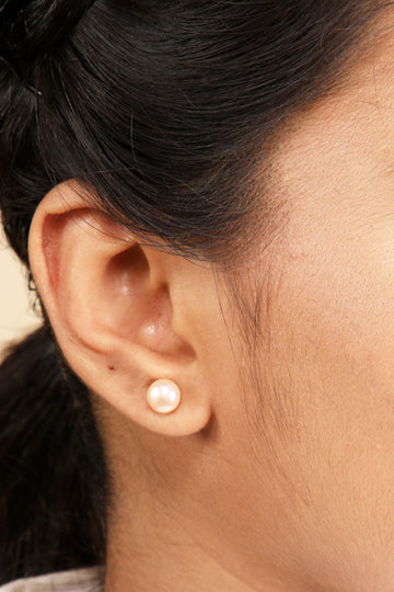 Big Pearl Marvel Silver Stud