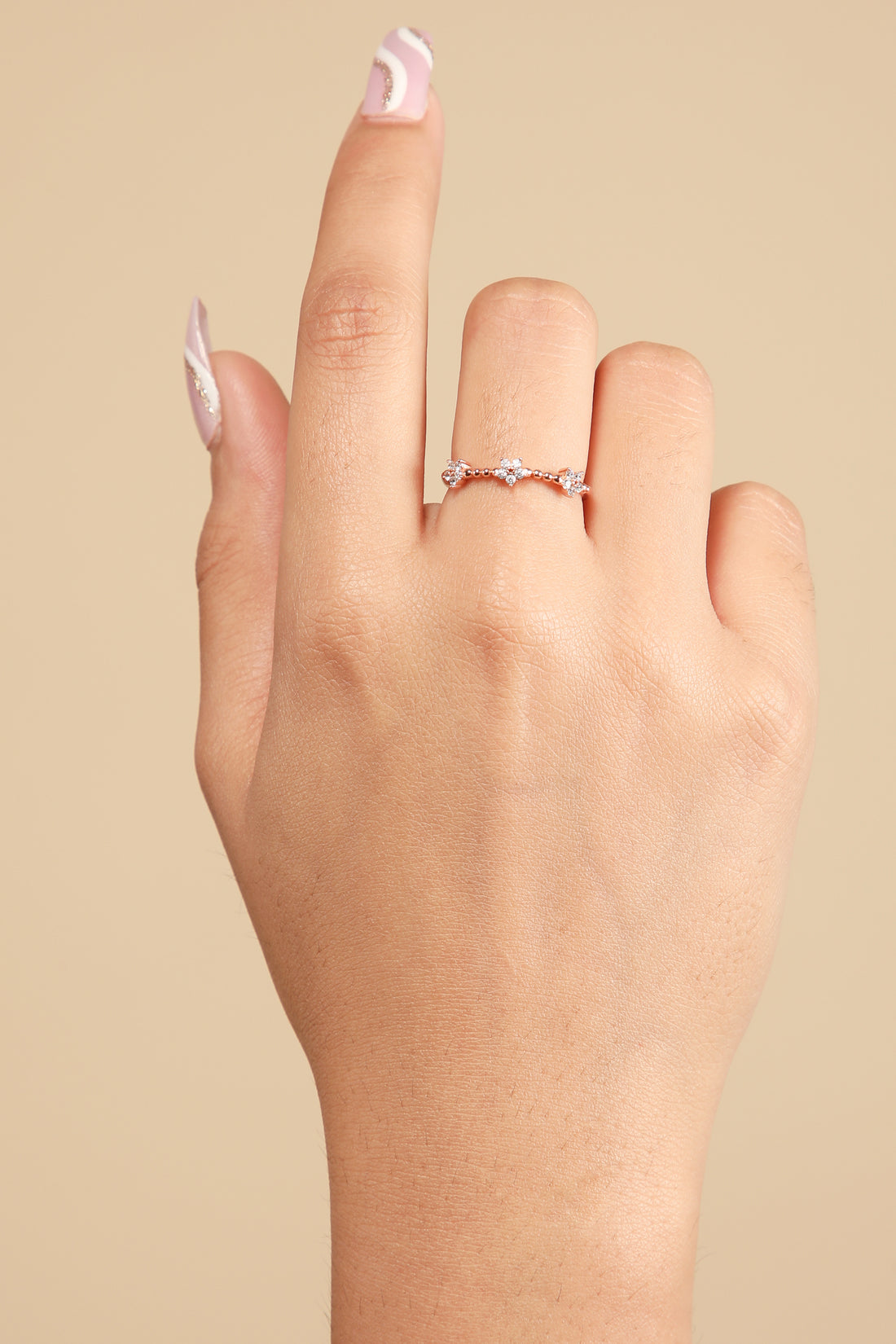 Rose Bud Adjustable Ring