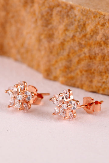 Dainty Dahlia Stud Earring