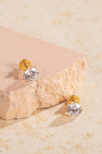 Golden Solitaire studs