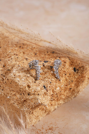 Descending Studded Earcuffs
