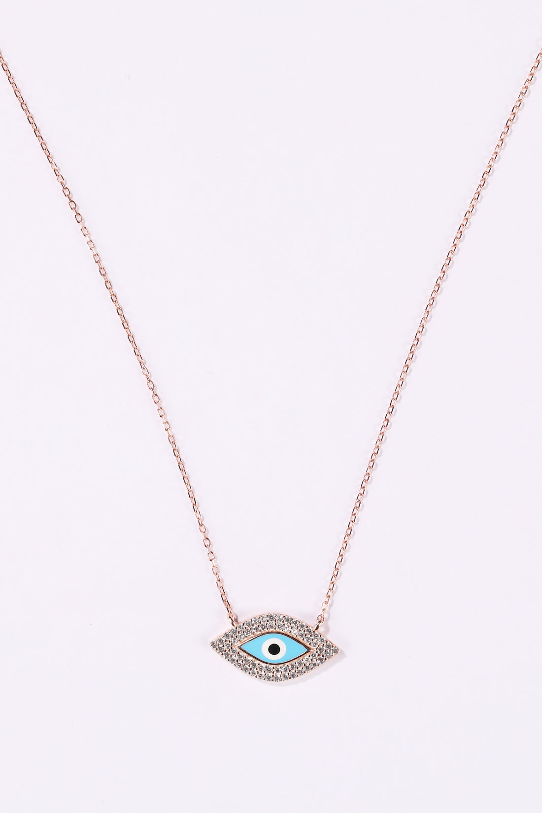 Rose Gold Evil Eye Pendant