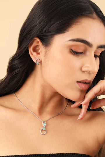 Soul Stone Pendant Set(Mint Green)