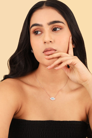 Rose Gold Evil Eye Pendant