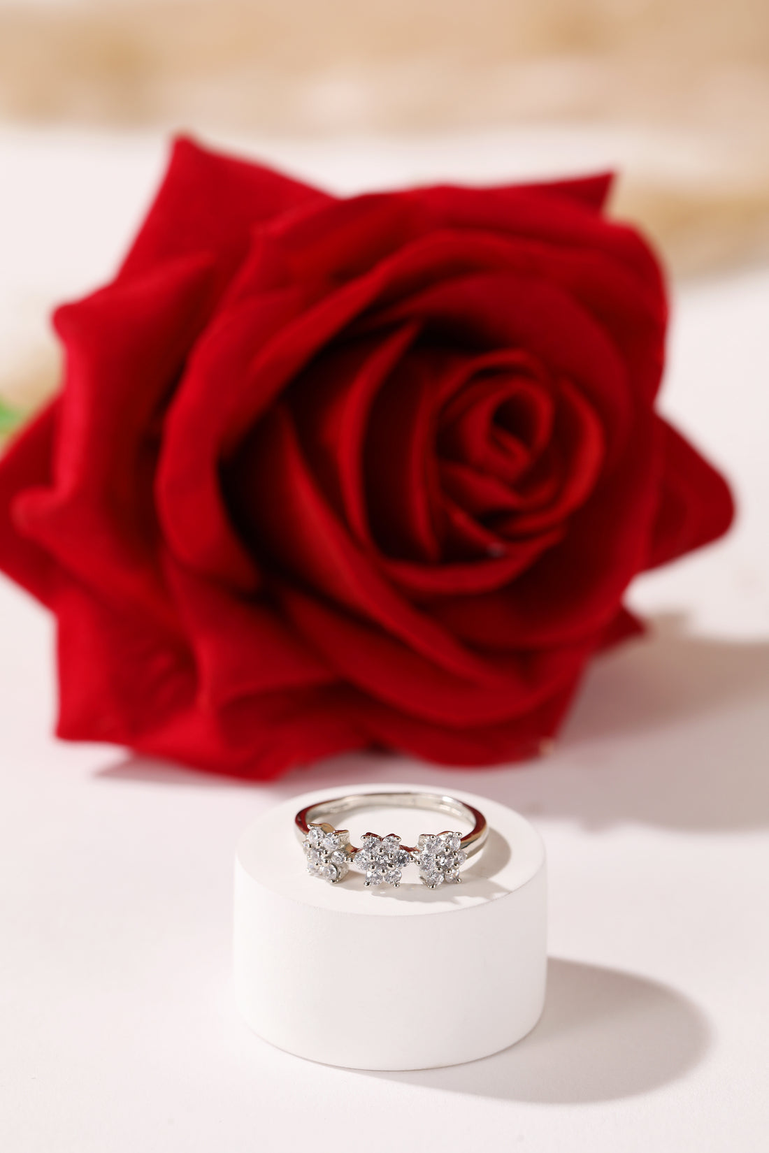 Blossom in Silver Ring