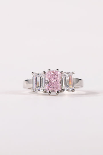 Three Crystal Proposal Ring