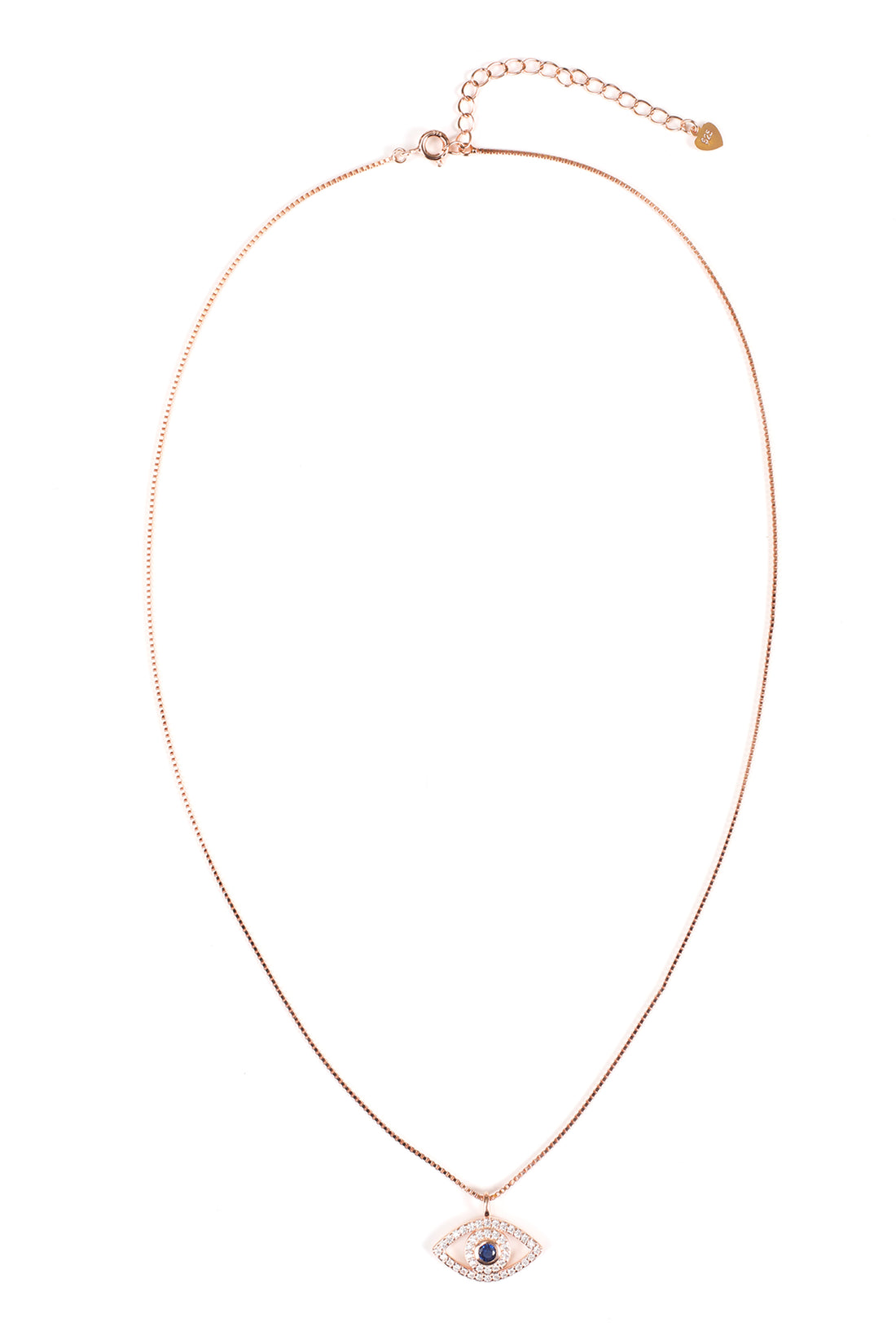 Roseate Evil Eye Pendant