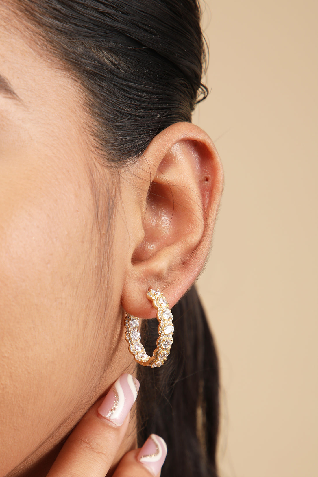 Old Money Gold Hoop Earring