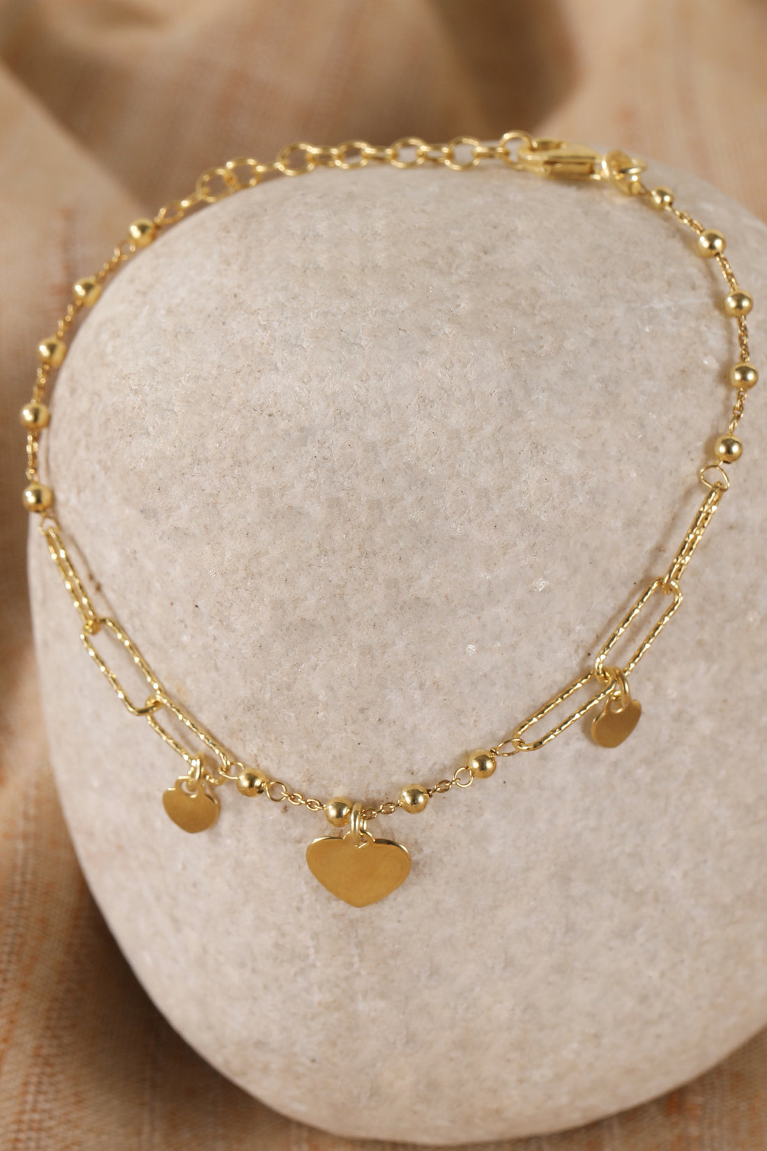 Golden Affection Link Bracelet