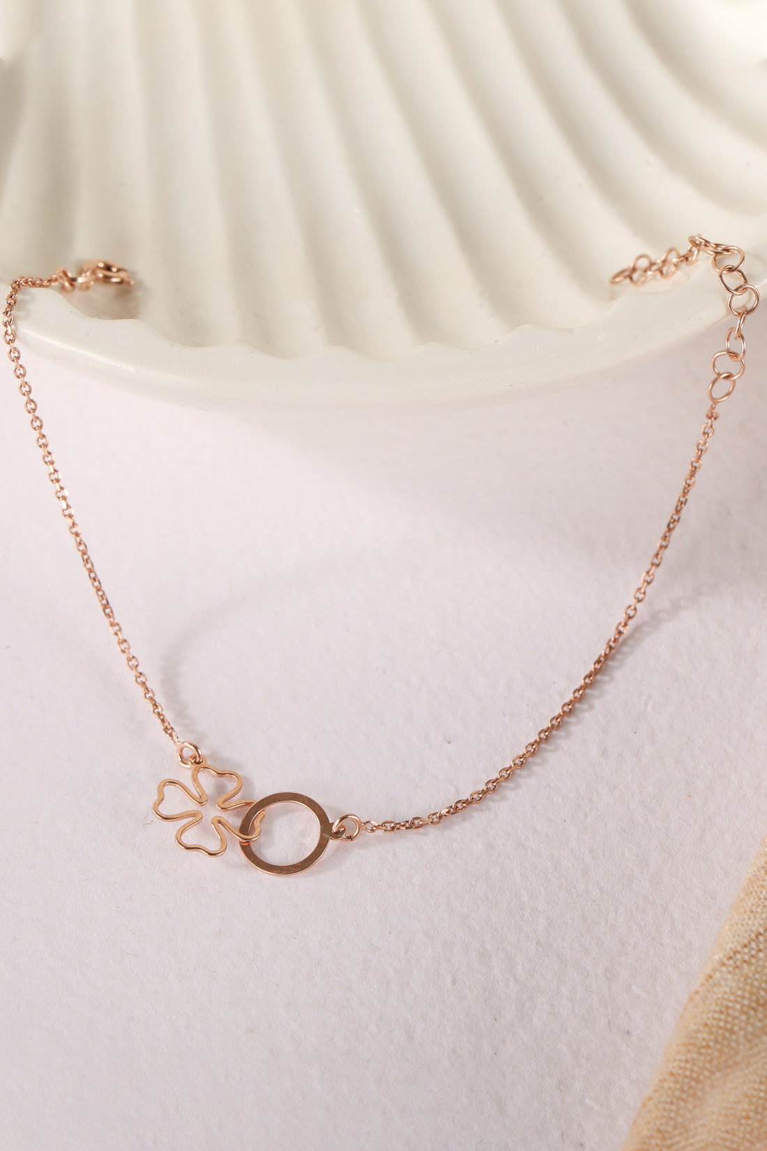 Floral Harmony Rose Gold Bracelet