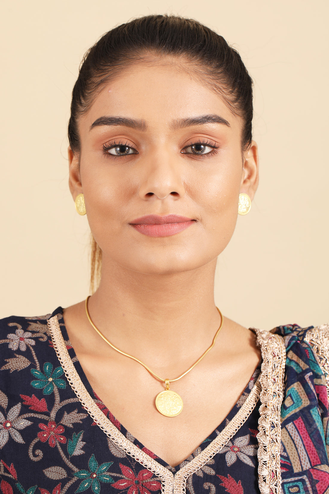 Laxmi Silver Coin Pendant