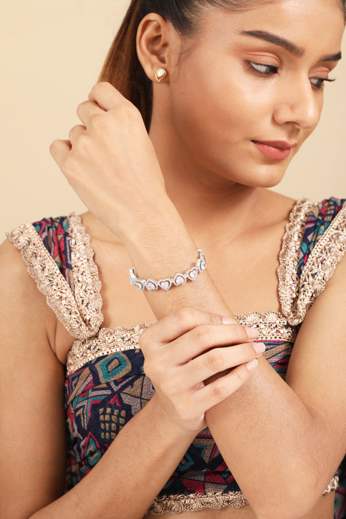LoveLink Silver Openable Bracelet