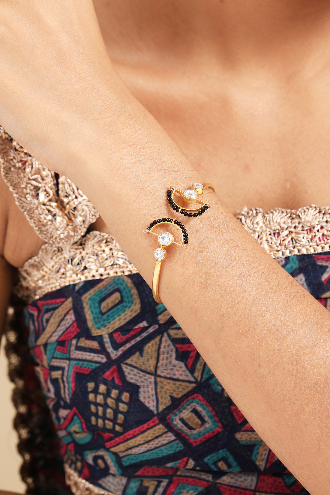 Mangalsutra Open Silver Bracelet
