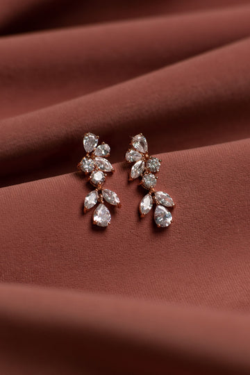 Tara-Rose Gold Cluster Earring