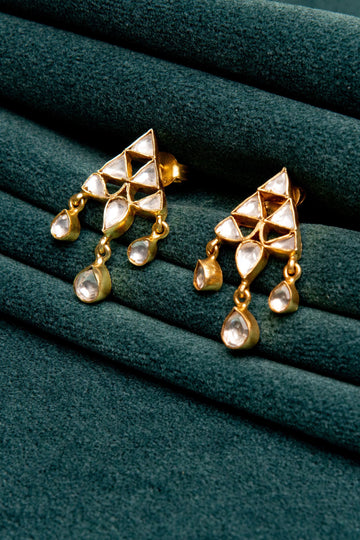 Yasha- Handcrafted Triangular Earring