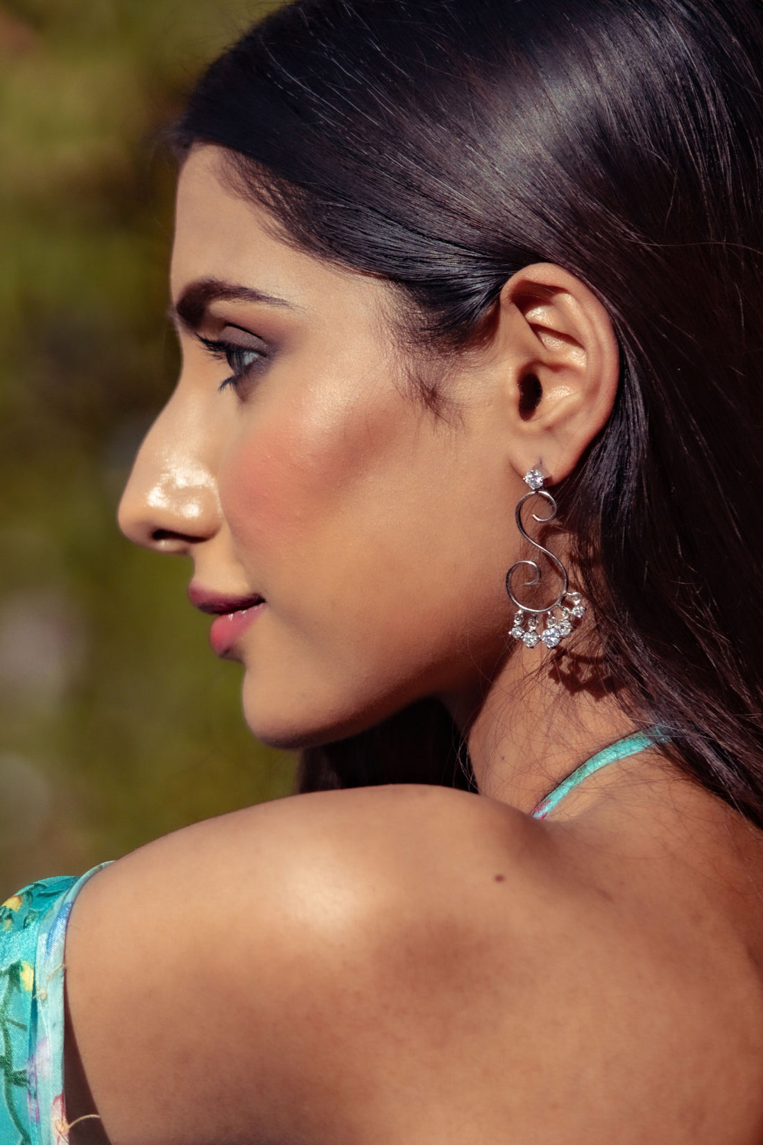 Swirl of Sparkle Earring