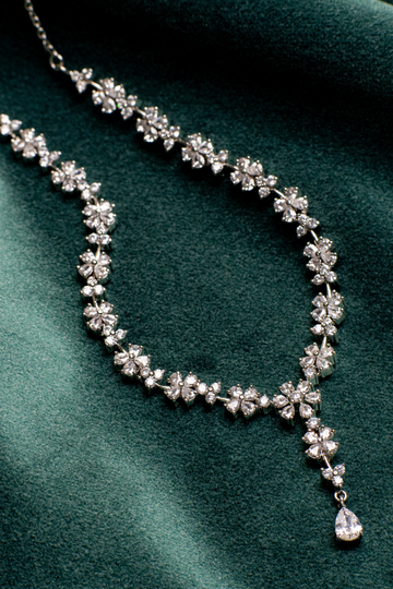 Floral Crystal Necklace