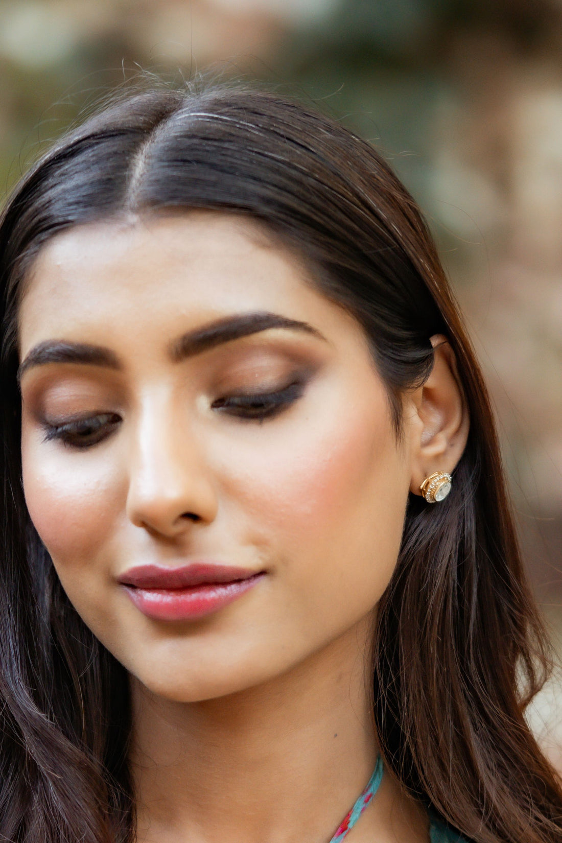 Aabha- Moissanite Polki Earrings