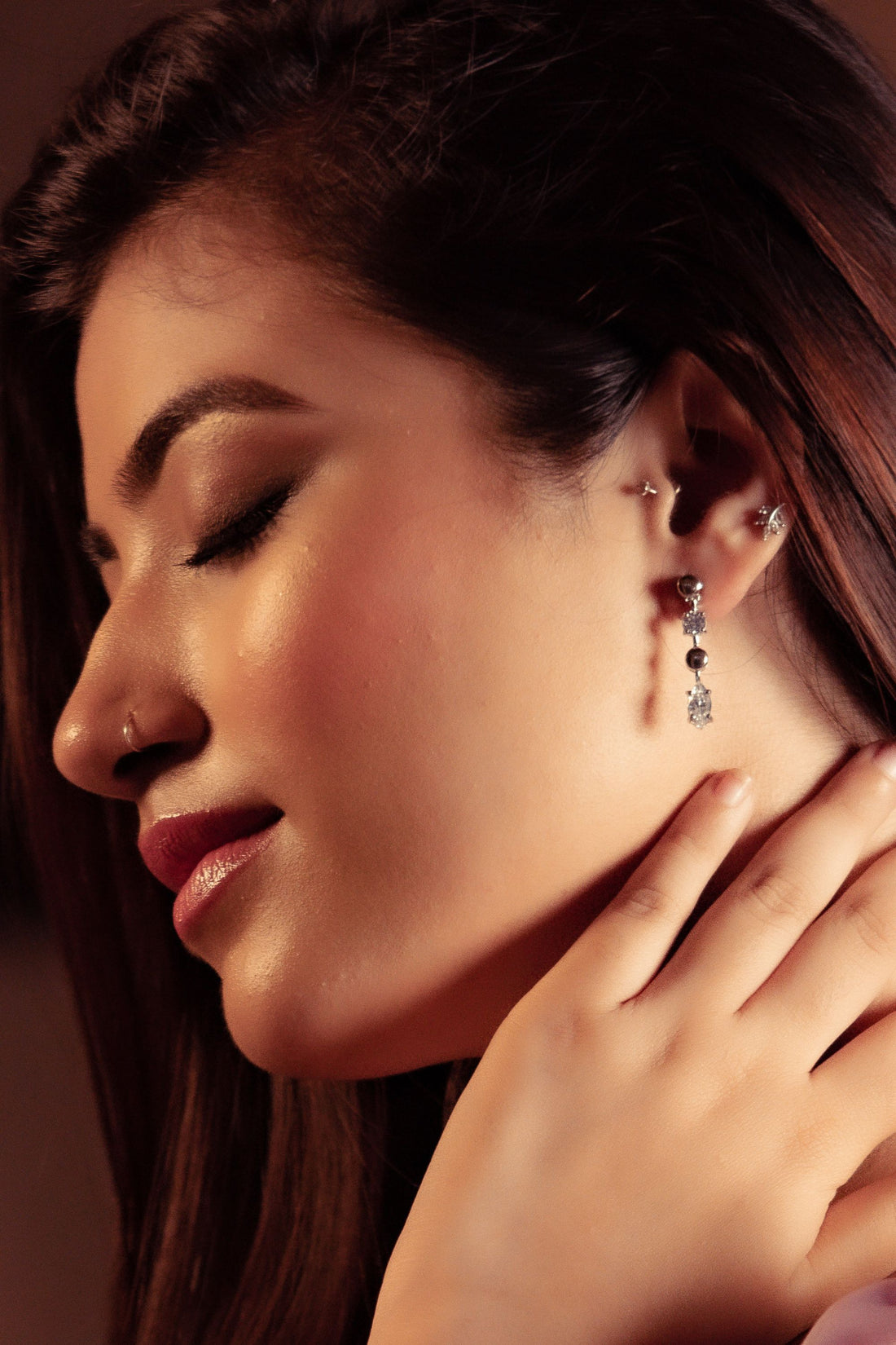 Silver Strike Earring