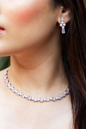 Pink Fusion Necklace Set