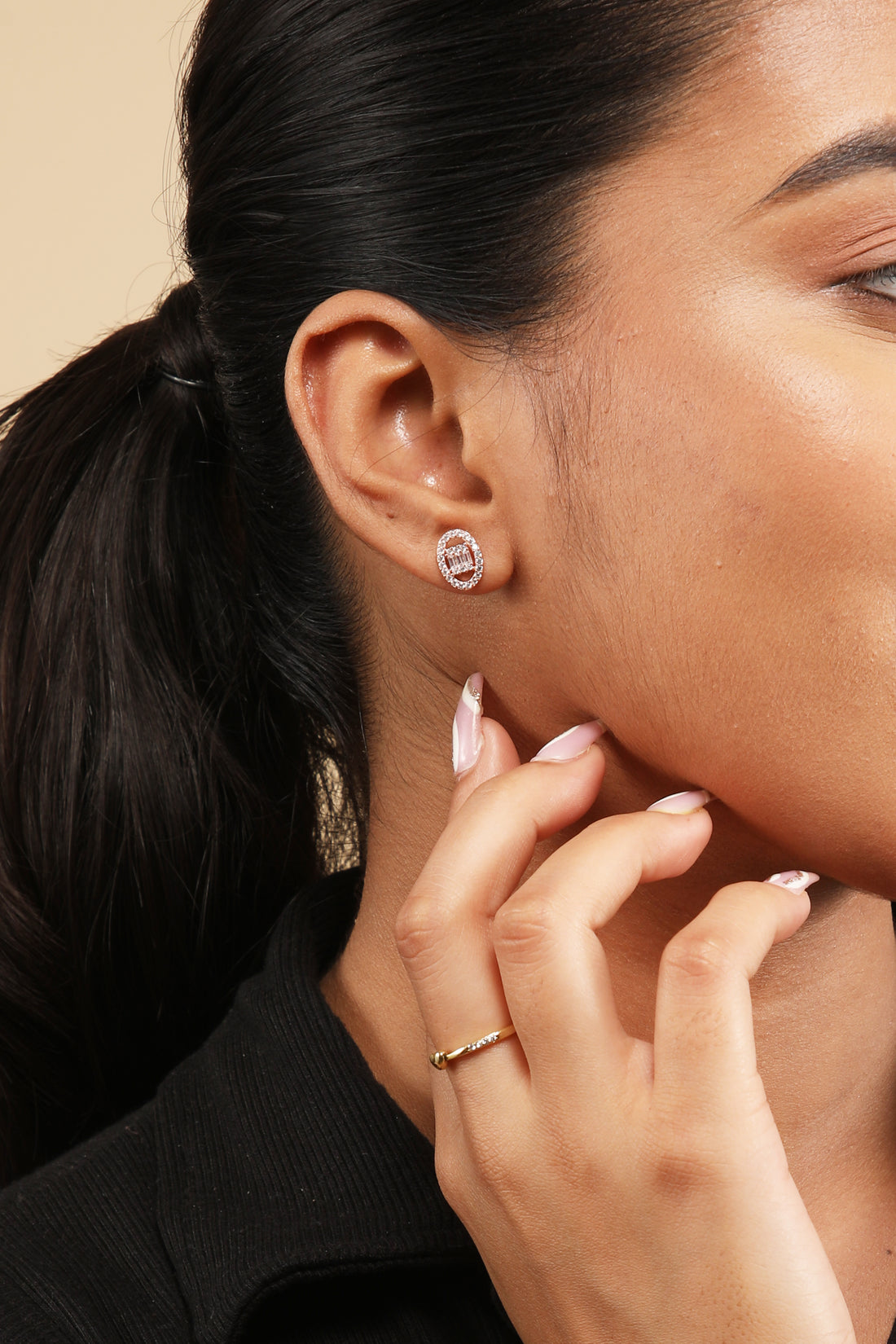 Oval Obsession Rose Gold Earring