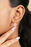 Tiny Silver Love Earring