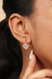 Tiny Silver Love Earring