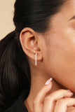 Elegant Silver Bar Earring