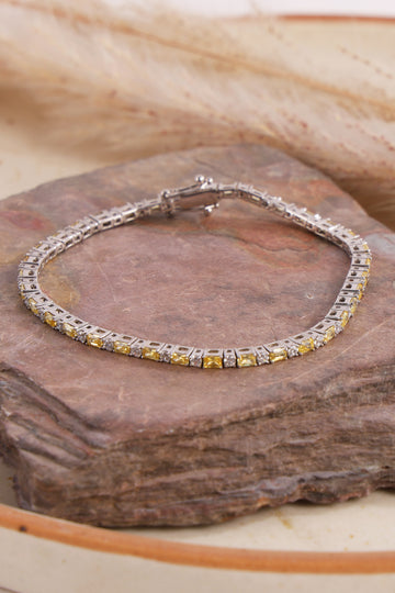 Yellow Mini Tennis Bracelet