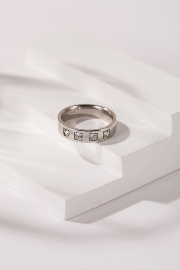 Eternal Harmony Silver Men Ring Band- Valentine Special