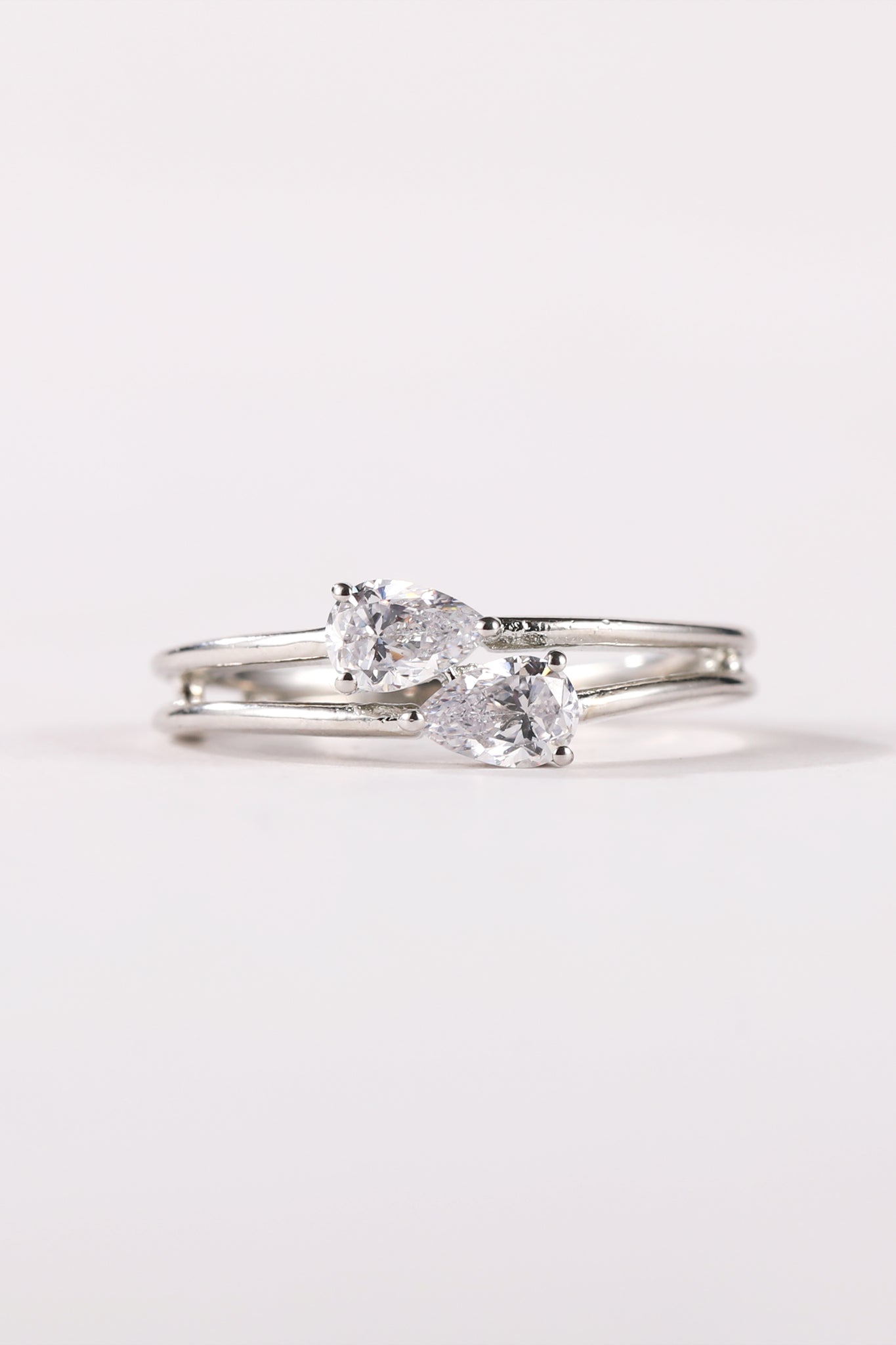 Open Pear Cut Ring