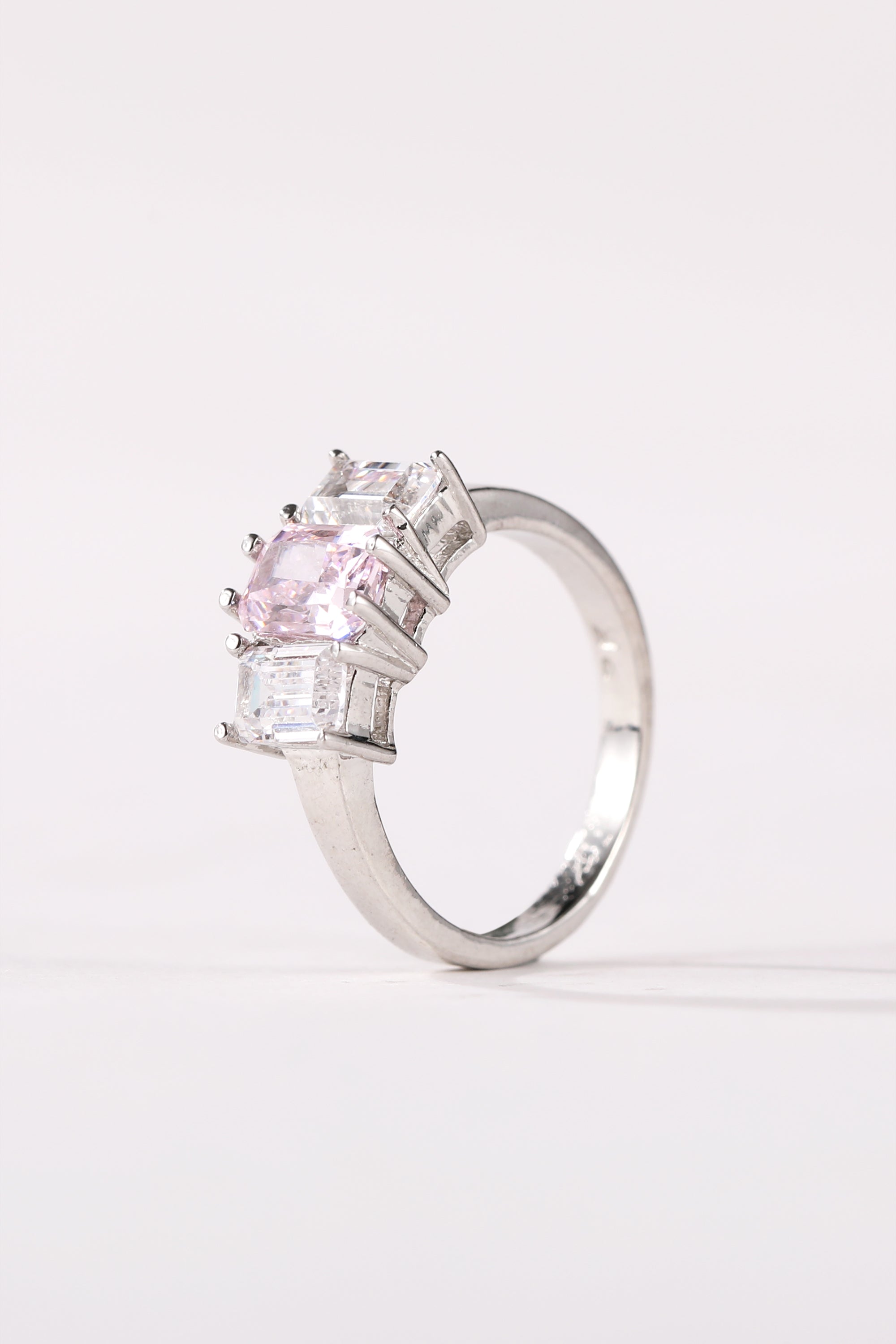 Three Crystal Proposal Ring