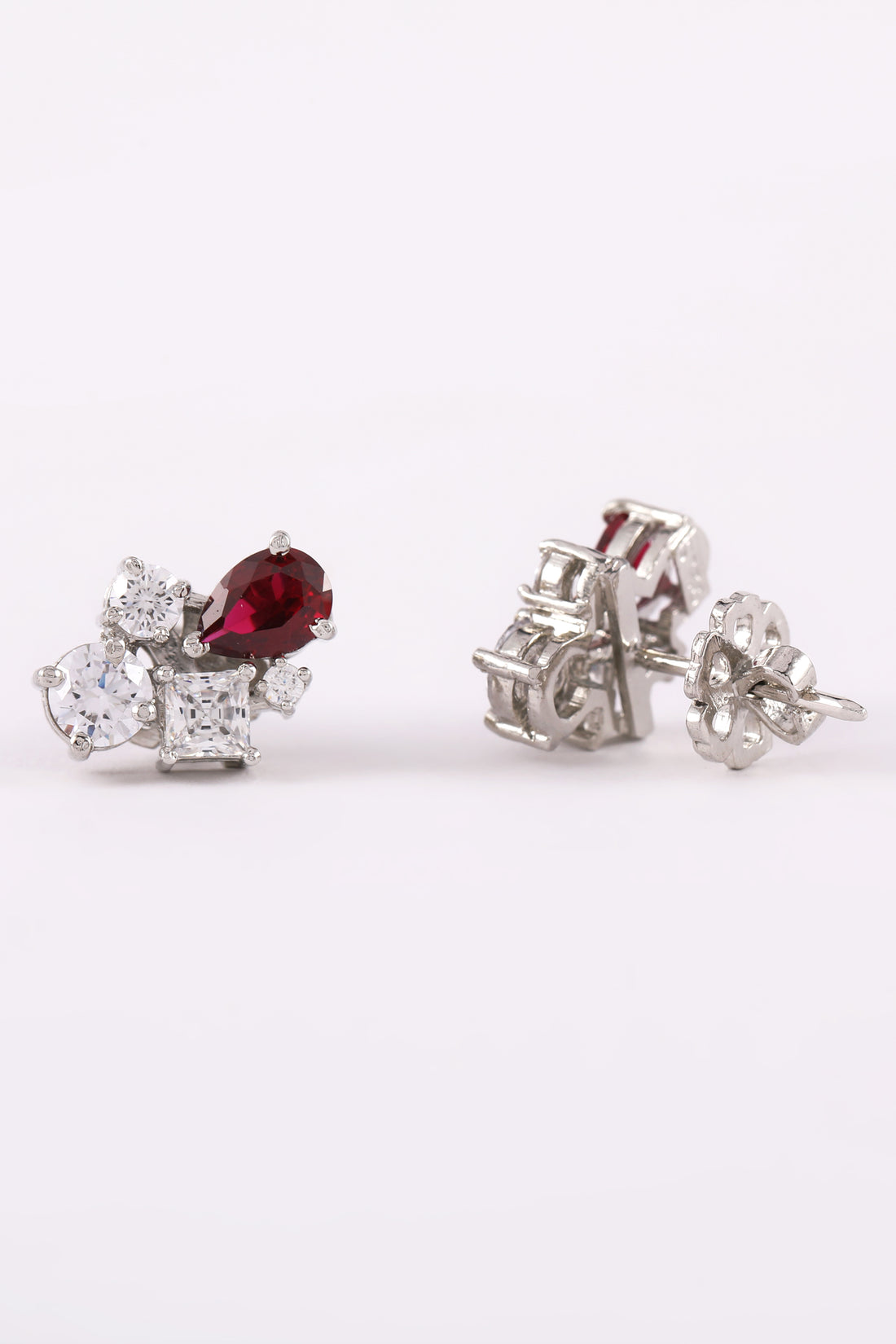 Red Ruby Studs