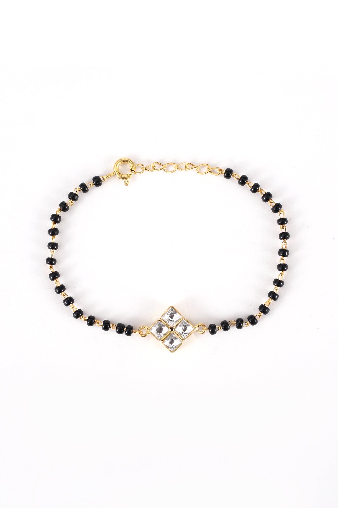 Silver Square Mangalsutra Bracelet