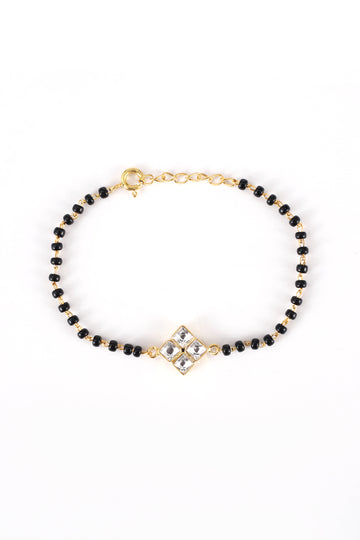 Silver Square Mangalsutra Bracelet