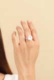 Silver Kundan Ring