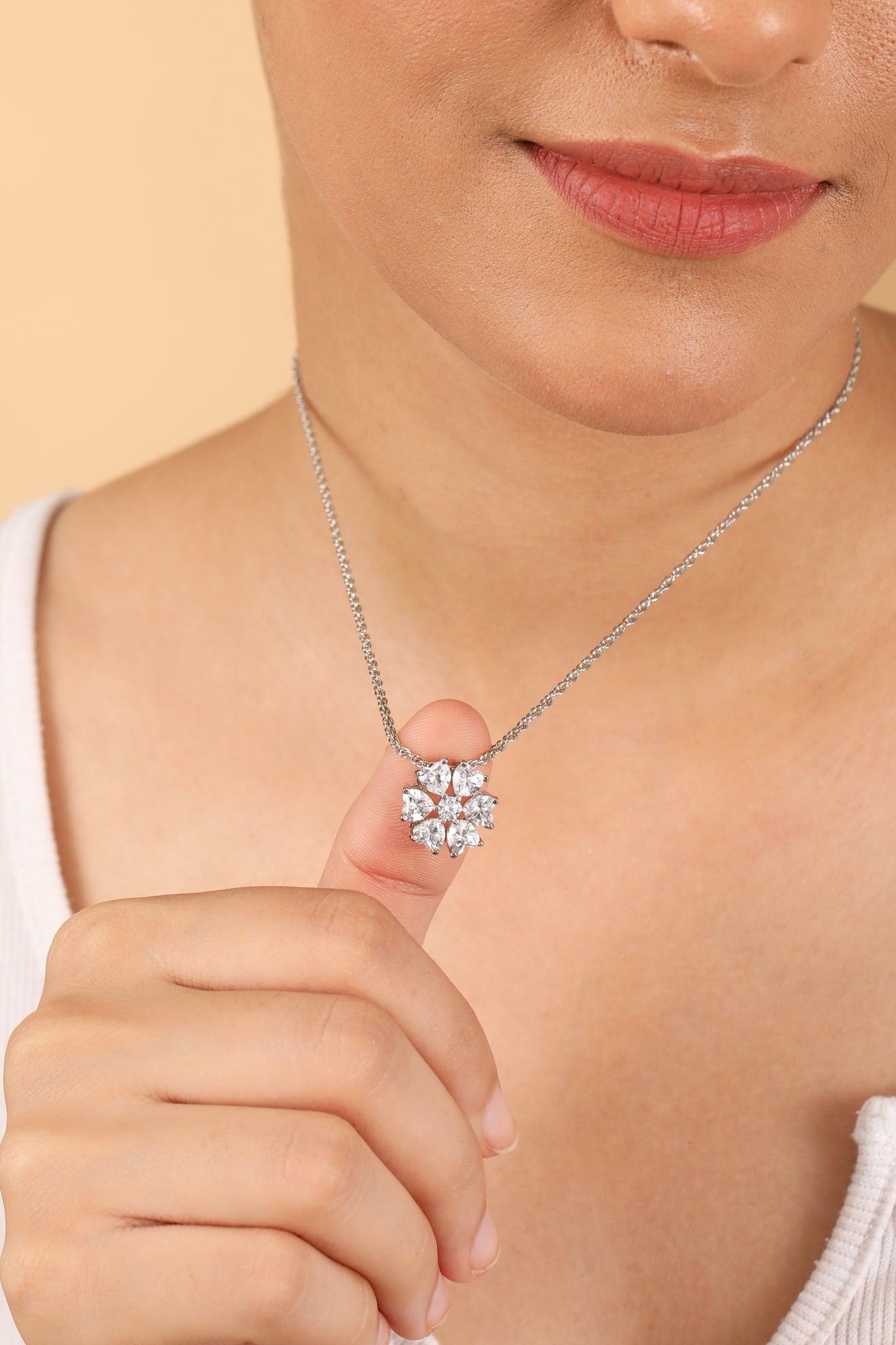 Petals Of Love Silver Pendant