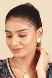 Laxmi Silver Coin Earring