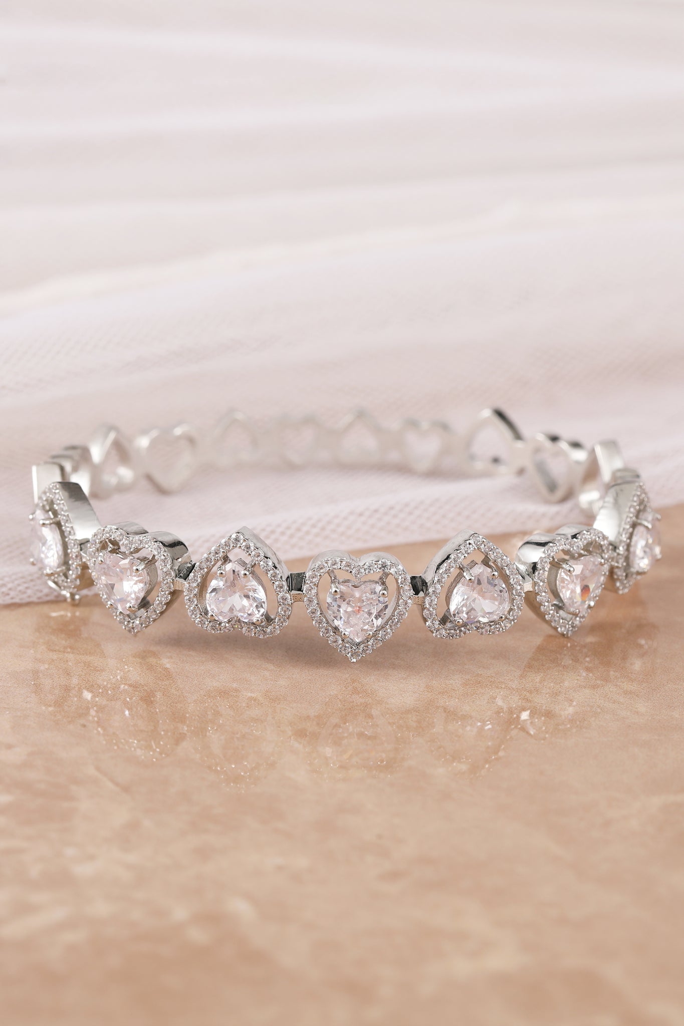 LoveLink Silver Openable Bracelet