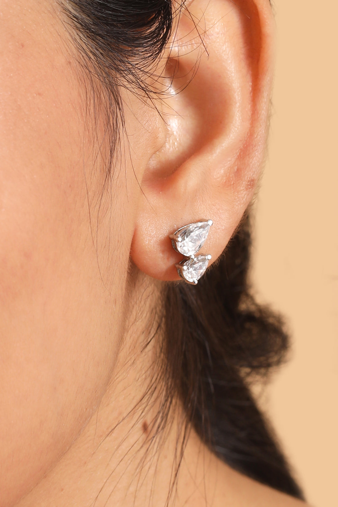 Dual Pear Studs