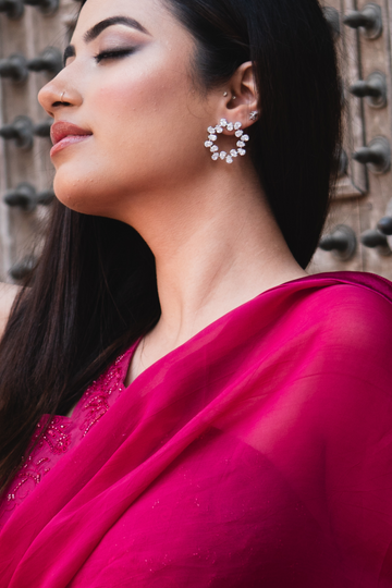 Pearly Round Earring