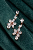 Rose Gold Blossom Drop Earring