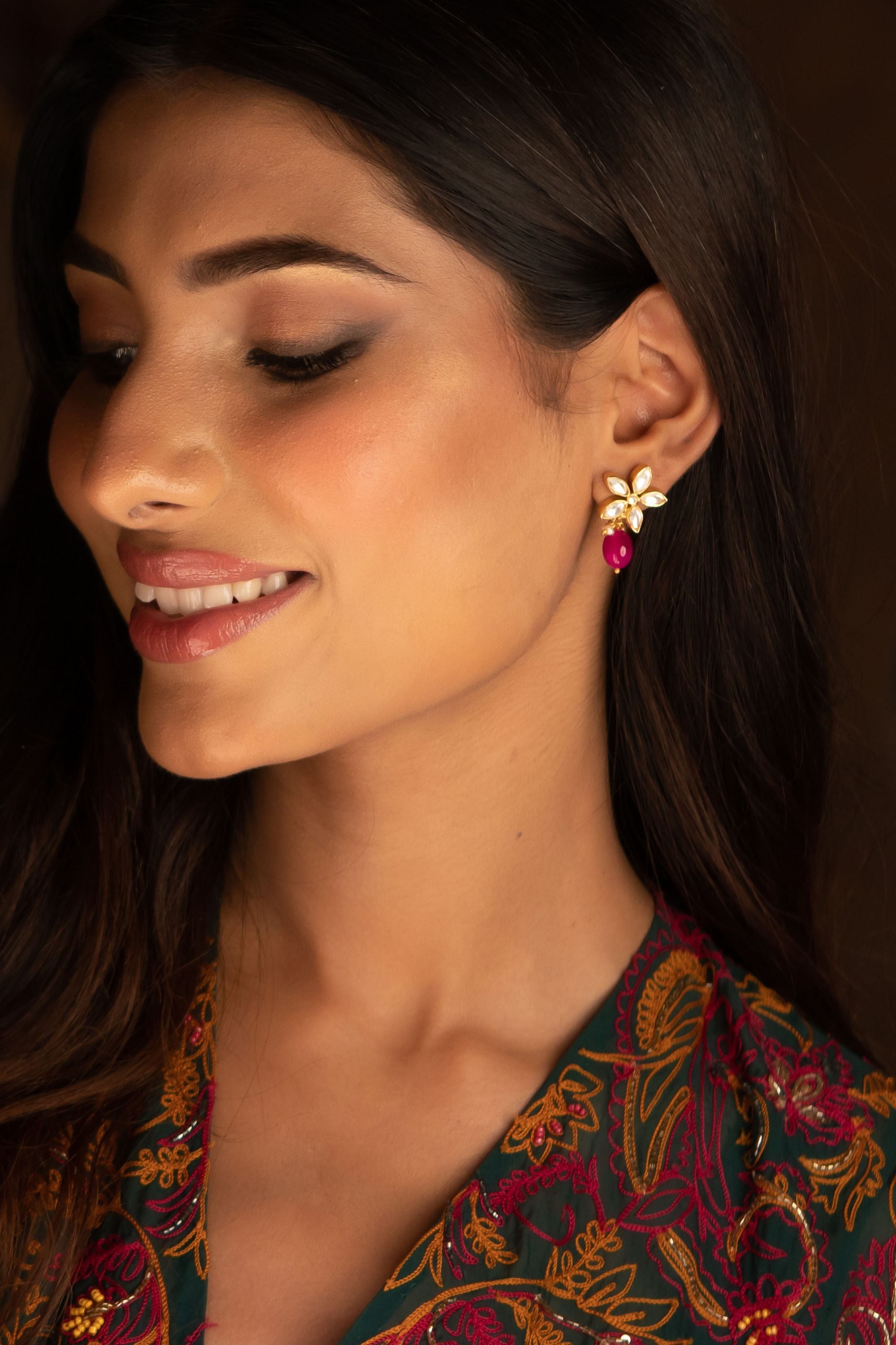 Kashvi- Handcrafted Flower Earring